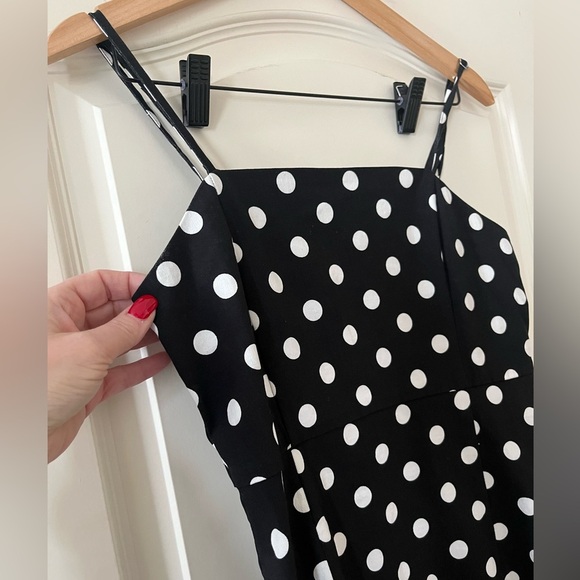Forever 21 Black & White Polka Dot Mini Dress Juniors Size Medium - Picture 6 of 13